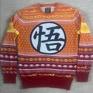 Boxlunch Dragon Ball Z Holiday Christmas Ugly Sweater Small